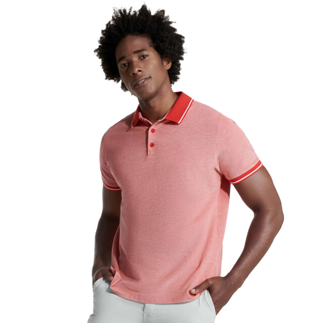 Roly Heren bowie poloshirt UTLT5088_heatherred large