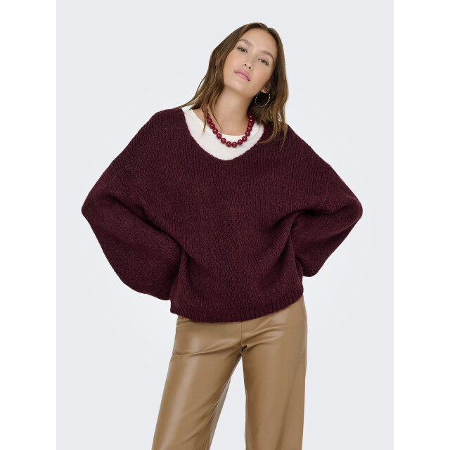 Jacqueline de Yong dinea l/s reversible pullov. knt 15334709 cabarnet 06712.670.0077 large