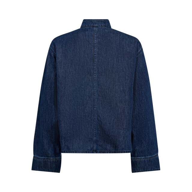Co'Couture Cc azmina placket blouse CC Azmina Denim Placket Blouse/552 Denim Blue large
