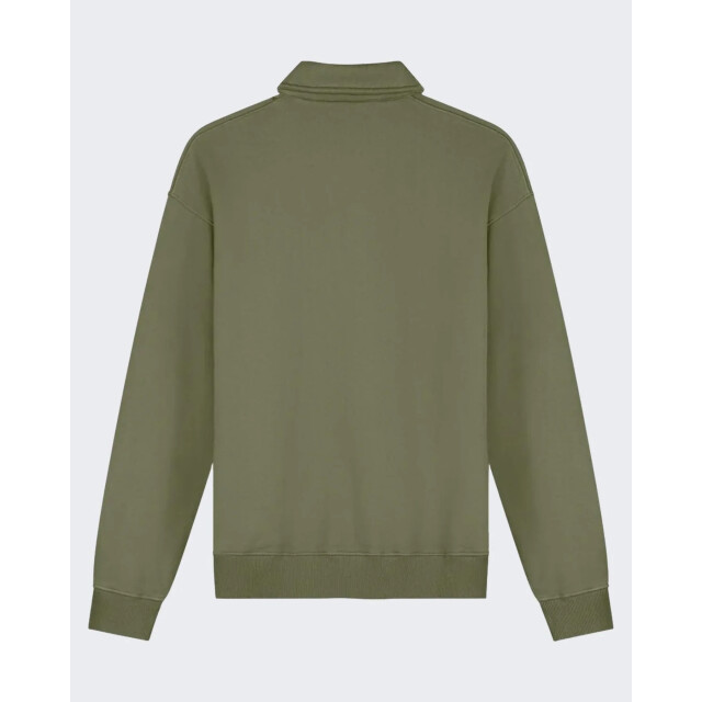 Olaf Hussein Heren signature oversized polo M220216239-Olive large