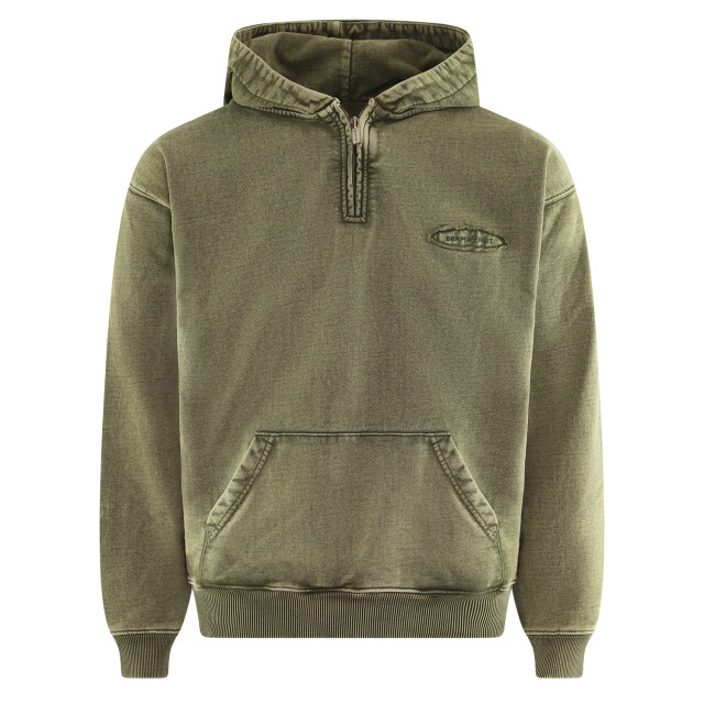 Bram's Fruit Heren cut & sew quarter zip hoodie 942-942 large