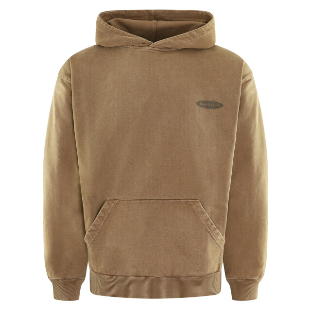 Bram's Fruit Heren distressed fuck off hoodie 948-Khaki large