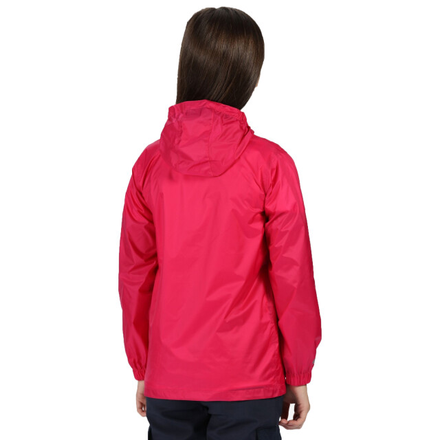 Regatta Groot buitenshuis kinderen/kinderen pakket it jasje iii waterdichte packaway zwart UTRG3209_cabaret large