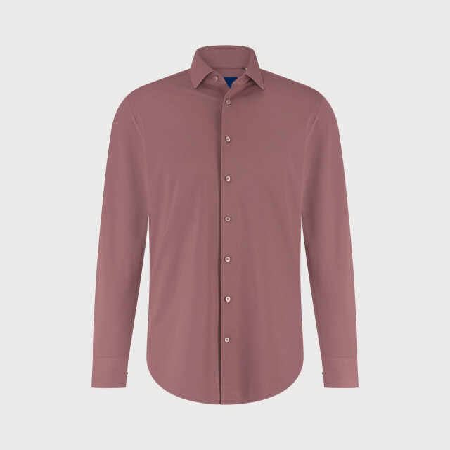 Blue Industry Het uni stretch overhemd | 6004.52-ROSE large