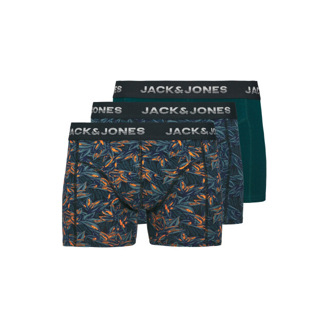 Jack & Jones Heren boxershorts trunks jacmaxwell 3-pack donkerblauw/oranje 12283353 large