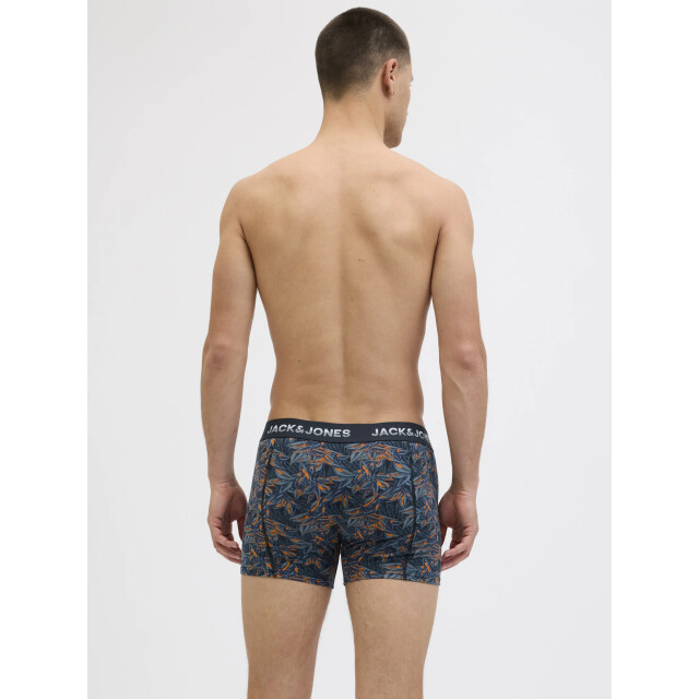 Jack & Jones Heren boxershorts trunks jacmaxwell 3-pack donkerblauw/oranje 12283353 large