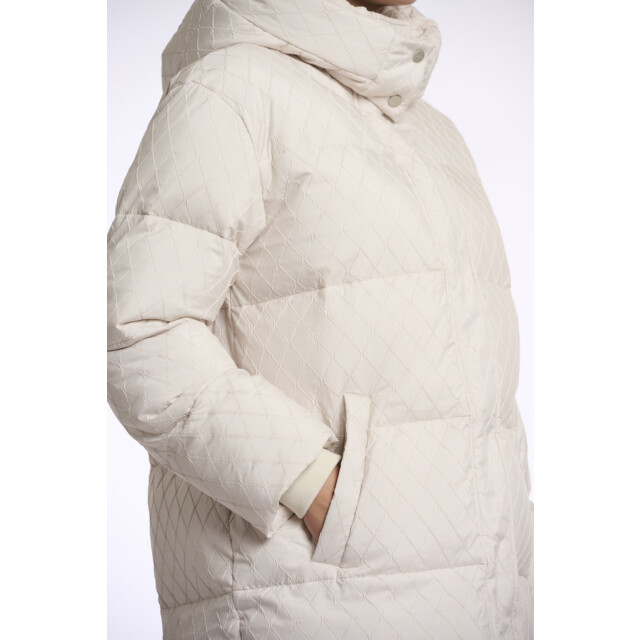 Rino & Pelle long structure padded coat zesette.7002512 birch 06111.829.0066 large