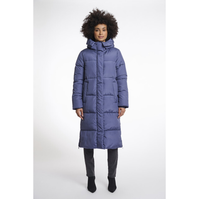 Rino & Pelle long hooded padded coat tessa.7002512 blue shadow 06111.240.0040 large