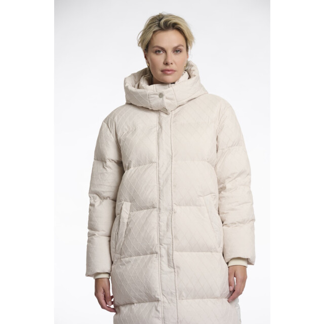 Rino & Pelle long structure padded coat zesette.7002512 birch 06111.829.0066 large