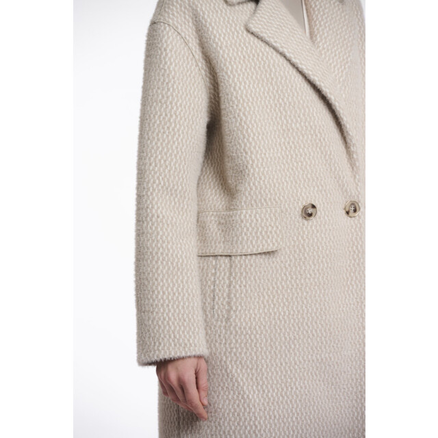 Rino & Pelle double breasted coat inge.7002511 pale birch frames 06118.829.0006 large