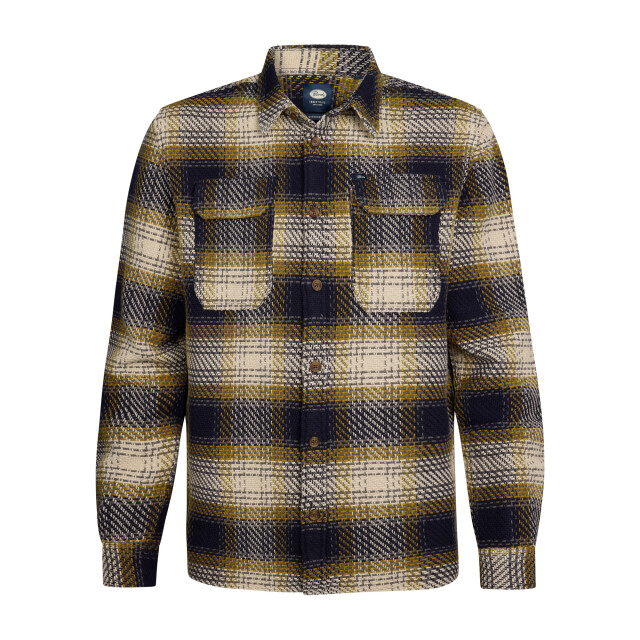 Petrol Industries men shirt long sleeve check m-3050-sil405 5092 royal 05631.261.0076 large