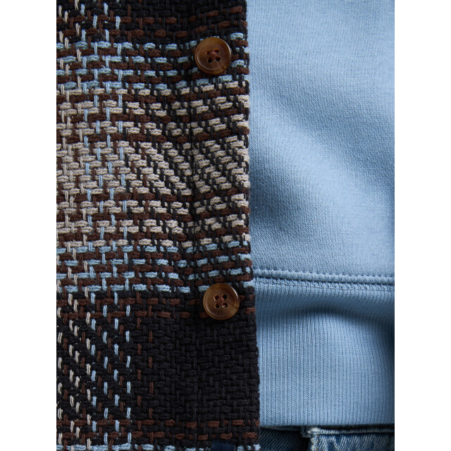 Petrol Industries men shirt long sleeve check m-3050-sil405 9038 light grey melee 05631.910.0014 large