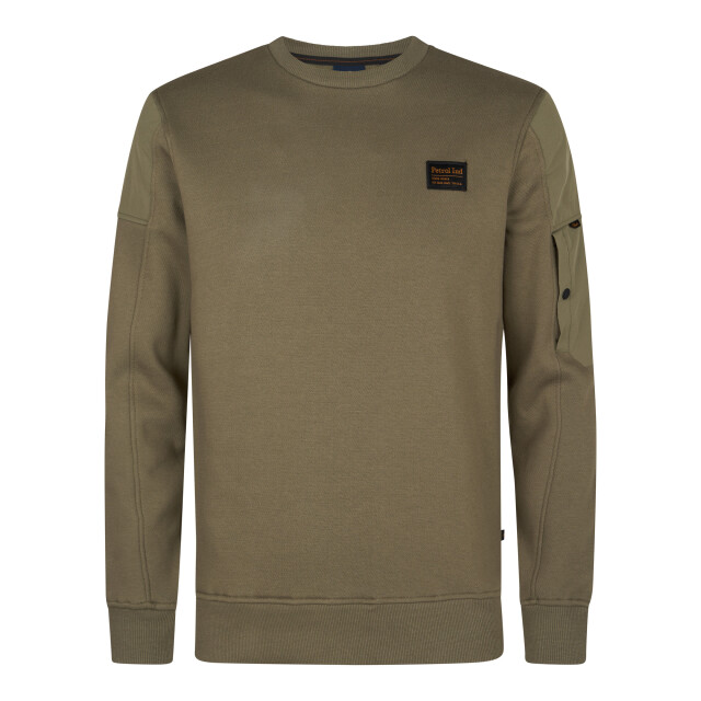 Petrol Industries men sweater round neck m-3050-swr322 6174 mossy 05735.938.0007 large