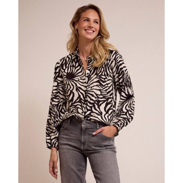 Tramontana blouse wildflower c04-17-301 009998 print blacks 06615.990.0059 large