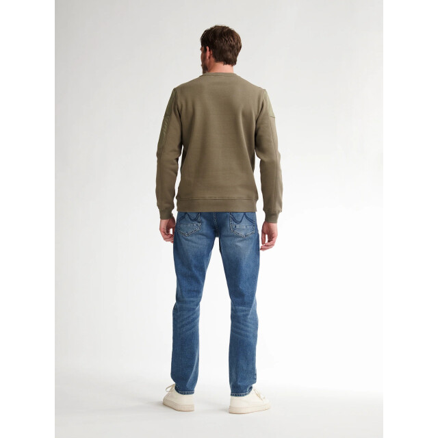 Petrol Industries Heren trui- m-3050-swr322 6174 mossy stone Petrol Sweater M 3050 SWR322 6174MossyStone large