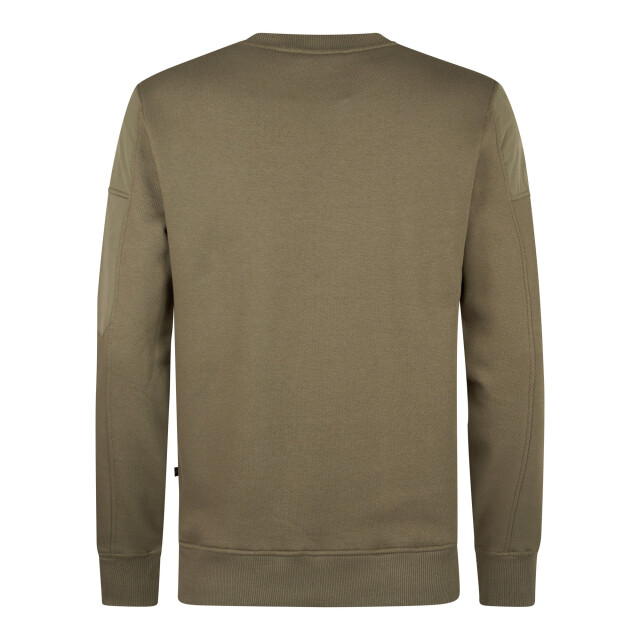 Petrol Industries Heren trui- m-3050-swr322 6174 mossy stone Petrol Sweater M 3050 SWR322 6174MossyStone large