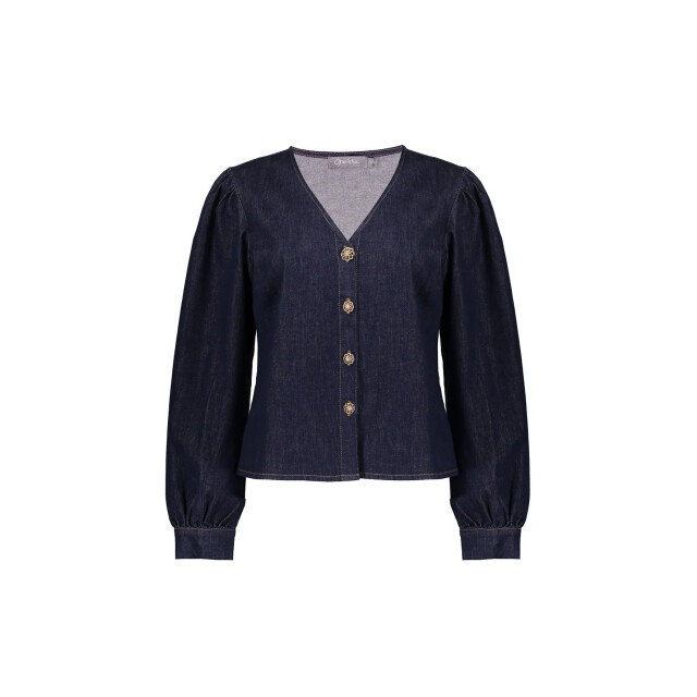 Geisha 53504-10 blouse denim 53504-10 Blouse denim large