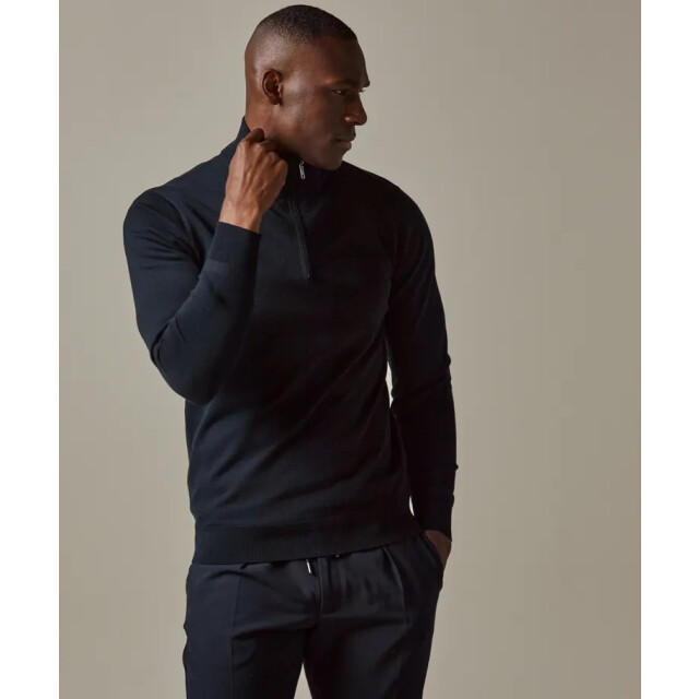 Profuomo Pp2j00010a prufuomo pullover halfzip navy PP2J00010A large