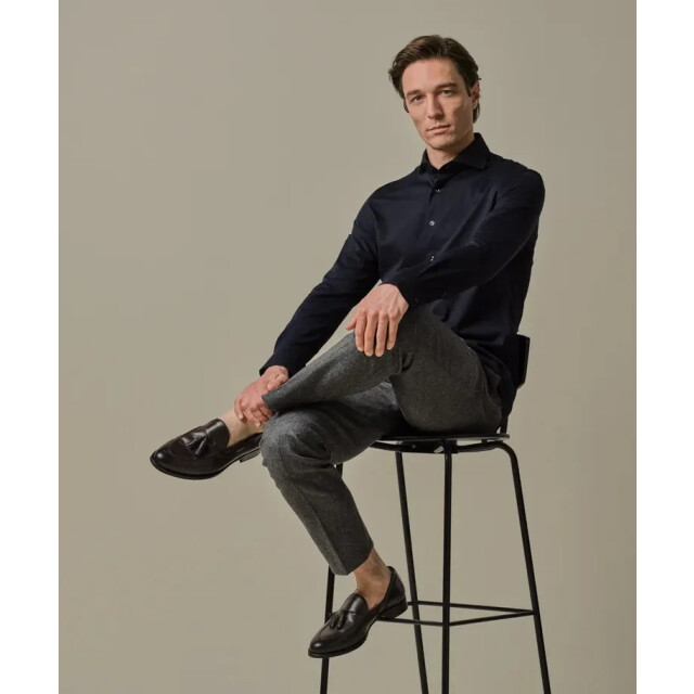 Profuomo Pp2h00008c prufuomo japanese knitted shirt navy PP2H00008C large