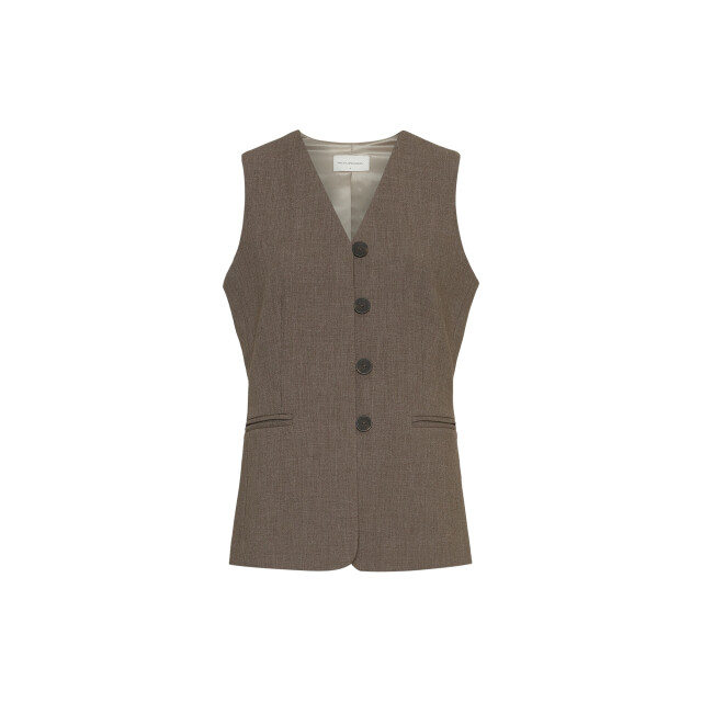 Moss Copenhagen rosina michelle waistcoat 19231 slate black melange 06226.834.0004 large