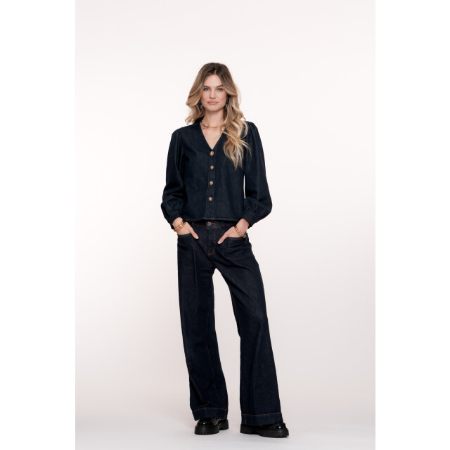 Geisha jeans flair 51521-10 880 dark blue denim stonewash 06511.267.0037 large