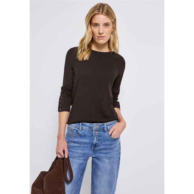 Street One a323988 rib shirt w.buttons at cuffs A323988 large