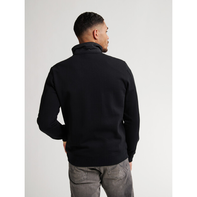 Petrol Industries men sweater collar zip m-3050-swc323 9111 deep black 05791.990.0017 large