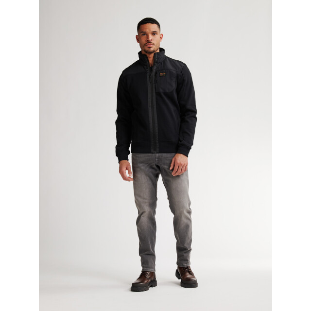 Petrol Industries men sweater collar zip m-3050-swc323 9111 deep black 05791.990.0017 large