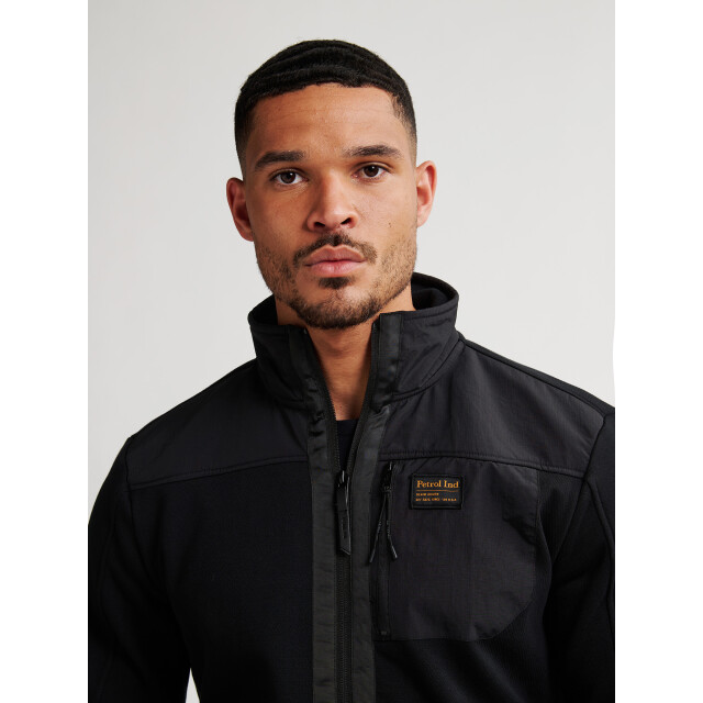 Petrol Industries men sweater collar zip m-3050-swc323 9111 deep black 05791.990.0017 large