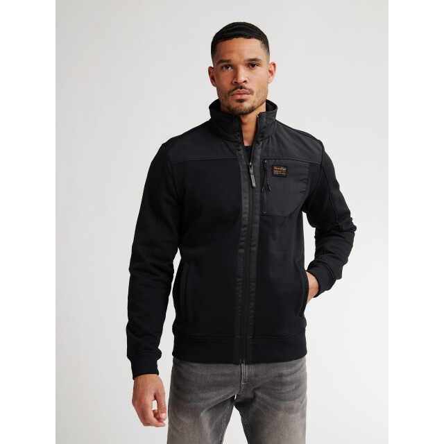 Petrol Industries men sweater collar zip m-3050-swc323 9111 deep black 05791.990.0017 large