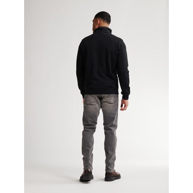 Petrol Industries men sweater collar zip m-3050-swc323 9111 deep black 05791.990.0017 large