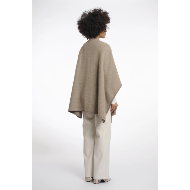 Rino & Pelle Marwa.7002511 rino en pelle woven cape toffee Marwa.7002511 Toffee large