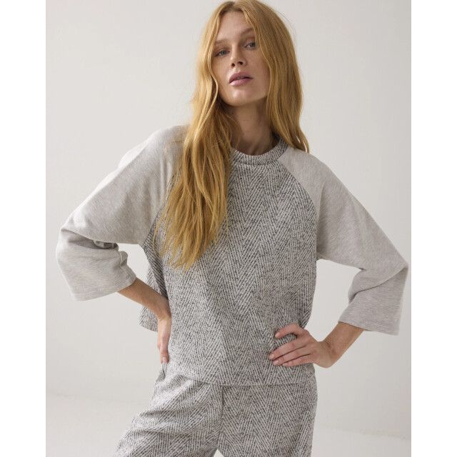 Summum 3s5187-30710 810 shortsleeve harringbone top mist 3s5187-30710 810 large