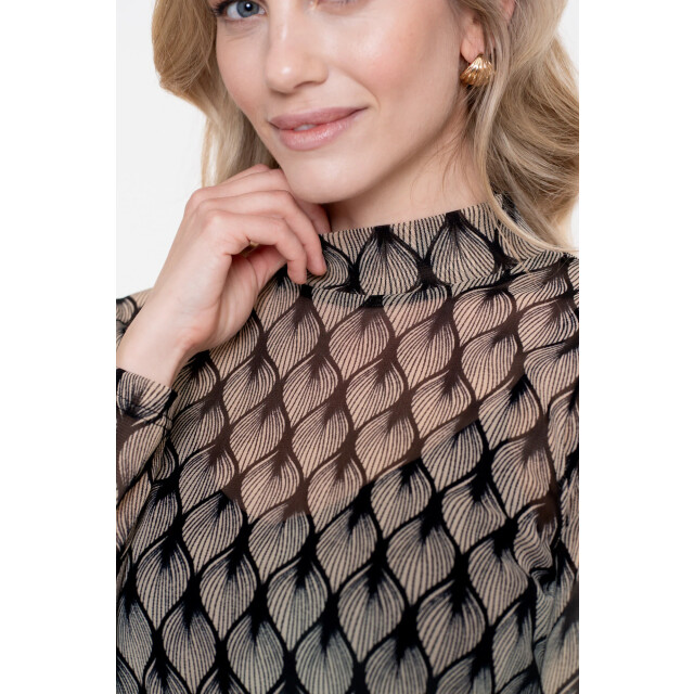 Geisha 52525-14 010 top mesh aop off-white/black 52525-14 010 large