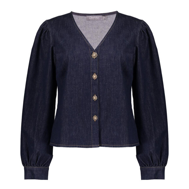 Geisha 53504-10 880 blouse denim dark blue denim 53504-10 880 large
