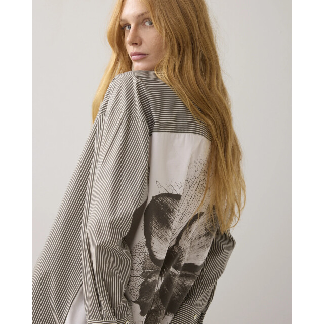 Summum 2s3347-12271 655 blouse big flower cotton dark camo 2s3347-12271 655 large