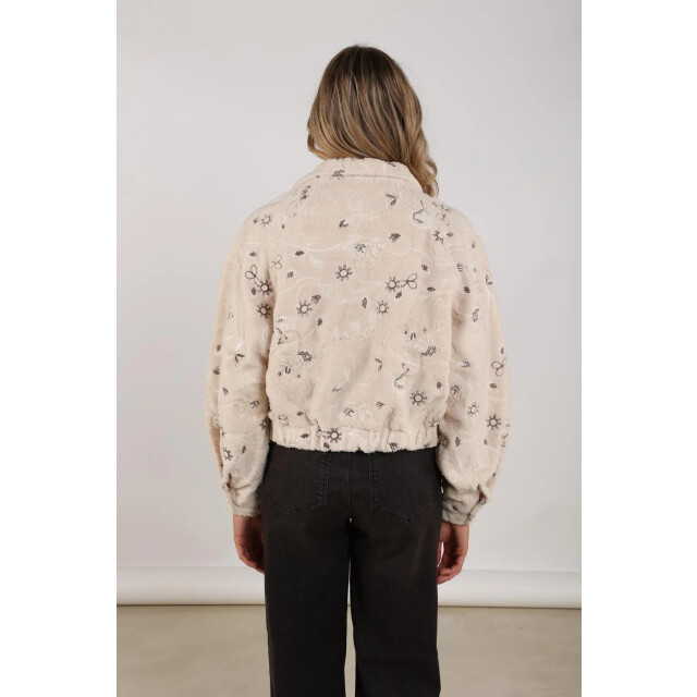 Nukus Nkf13018 9 milou jacket embroidery sand NKF13018  9 large Nukus Nkf13018 9 milou jacket embroidery sand NKF13018  9 large
