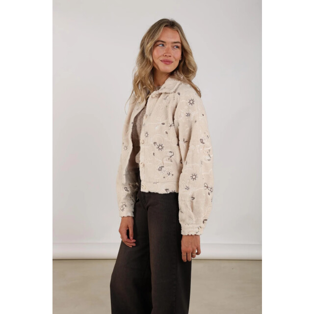 Nukus Nkf13018 9 milou jacket embroidery sand NKF13018  9 large Nukus Nkf13018 9 milou jacket embroidery sand NKF13018  9 large
