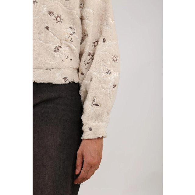 Nukus Nkf13018 9 milou jacket embroidery sand NKF13018  9 large Nukus Nkf13018 9 milou jacket embroidery sand NKF13018  9 large