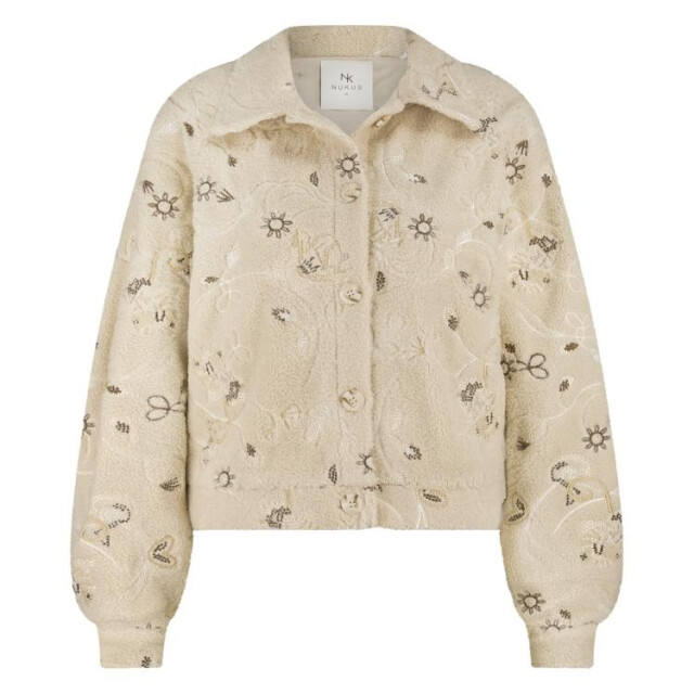 Nukus Nkf13018 9 milou jacket embroidery sand NKF13018  9 large Nukus Nkf13018 9 milou jacket embroidery sand NKF13018  9 large