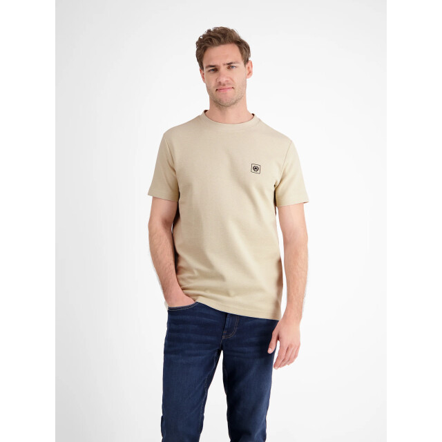 Lerros Heren t-shirt- 2583030 108 foam white Lerros shirt 2583030 108FoamWhite large