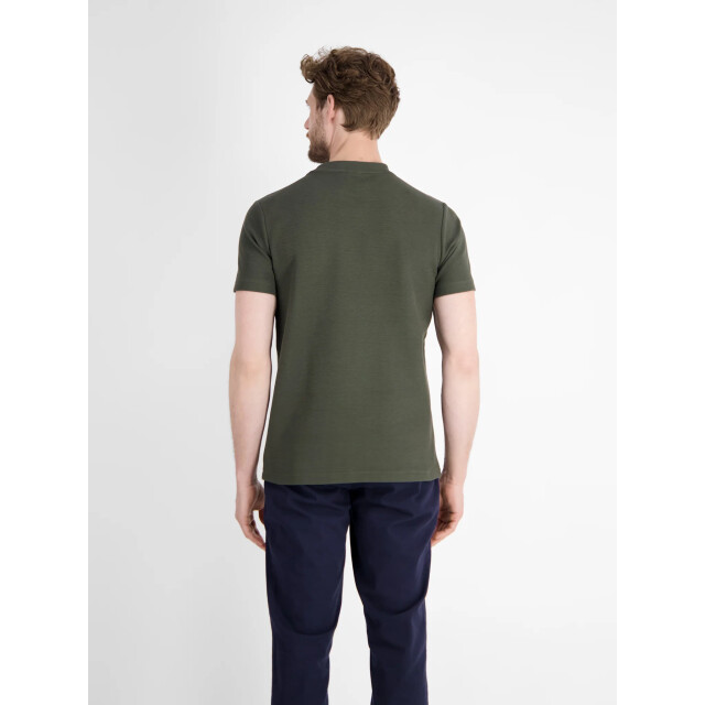 Lerros Heren t-shirt- 2583030 661 nordic olive Lerros shirt 2583030 661NordicOlive large