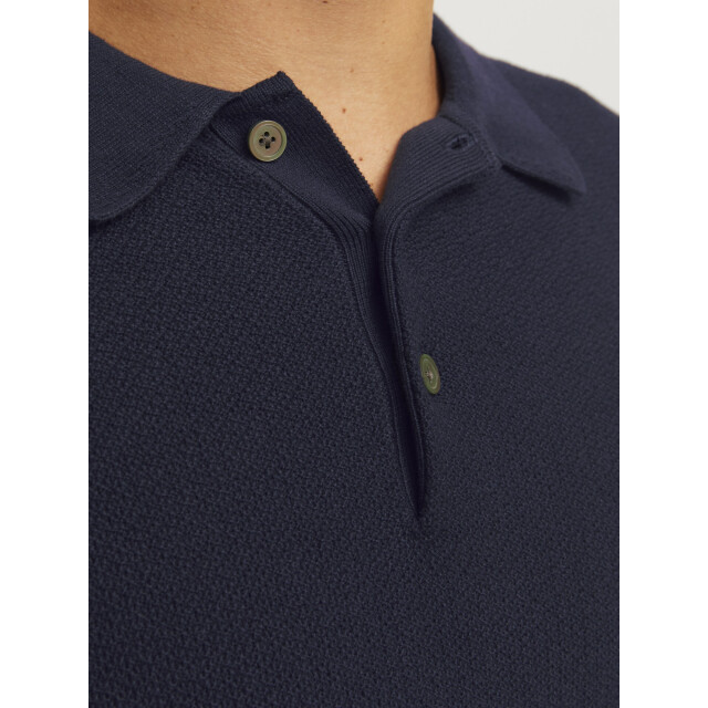 Jack & Jones Sandri knit polo ls 12284506-NIG-M large