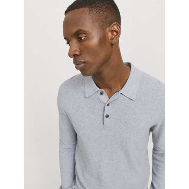 Jack & Jones Sandri knit polo ls 12284506-GRY-M large