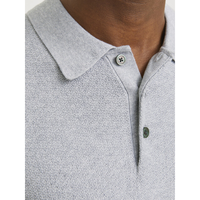 Jack & Jones Sandri knit polo ls 12284506-GRY-M large