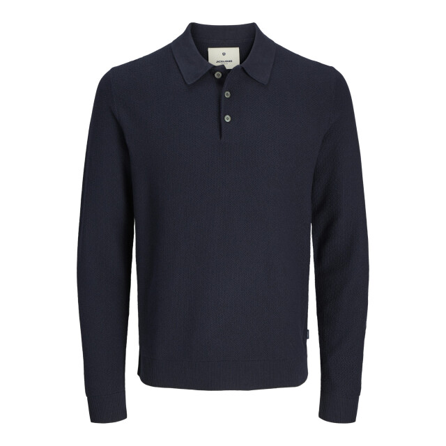 Jack & Jones Sandri knit polo ls 12284506-NIG-M large