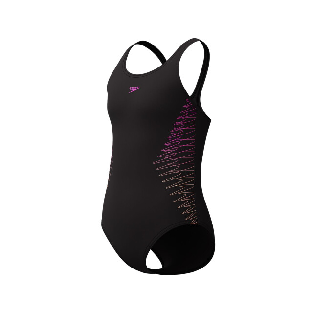Speedo eco placem muscleb bla/ora wedstrijd badpak meisjes - 069869_995-176 large