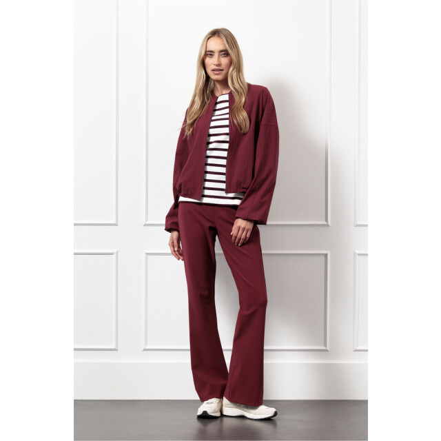 Studio Anneloes flair bonded trousers 13186 3002 bordeaux 06541.640.0037 large