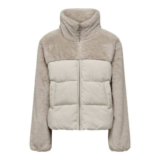 Only onlwanja fur puffer mix jacket cc o 15292945 moonbeam 06111.180.0006 large