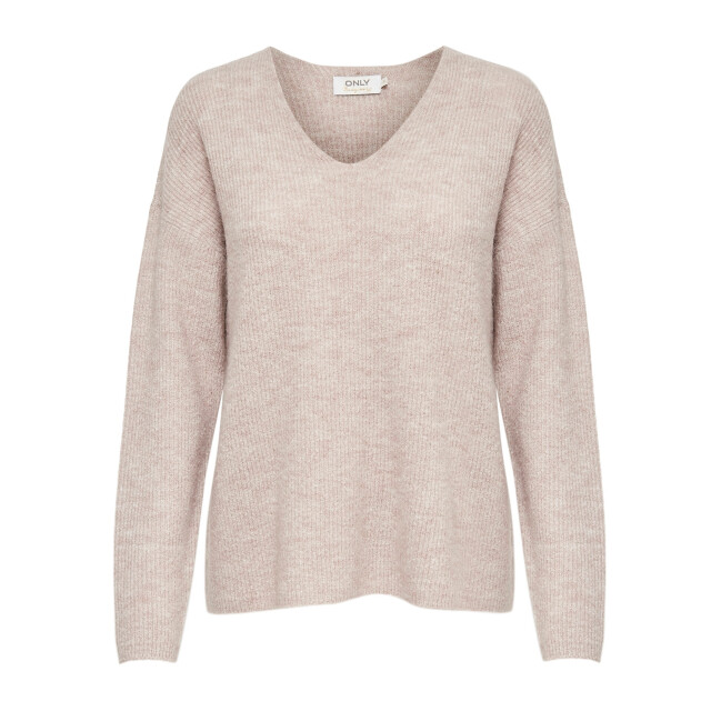 Only onlcamilla v-neck l/s pullover knt 15204588 pumice 06712.938.0020 large